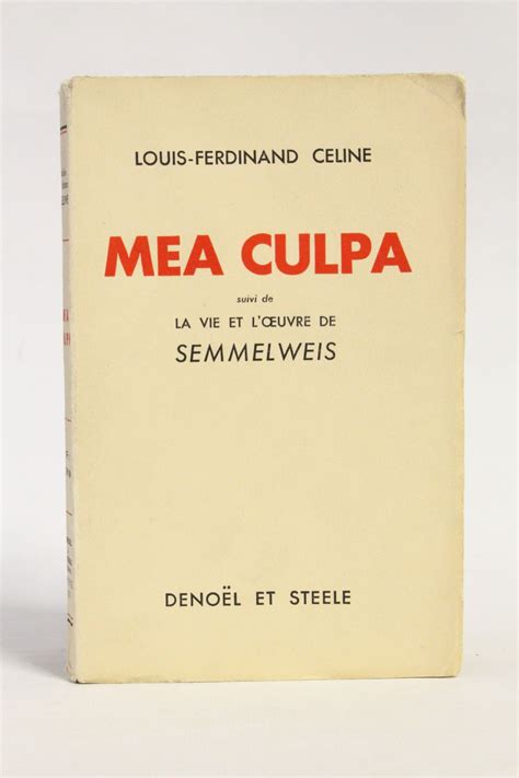 celine literature|mea culpa celine.